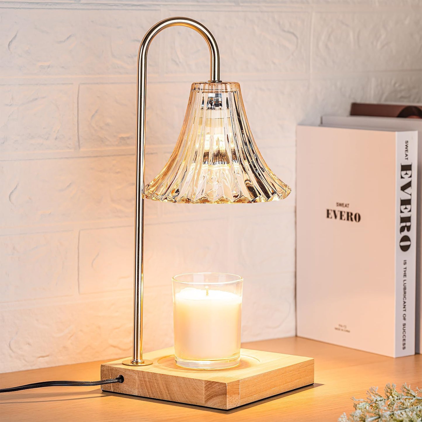 Candle Warmer Lamp with Timer for Safe Home Fragrance Decor