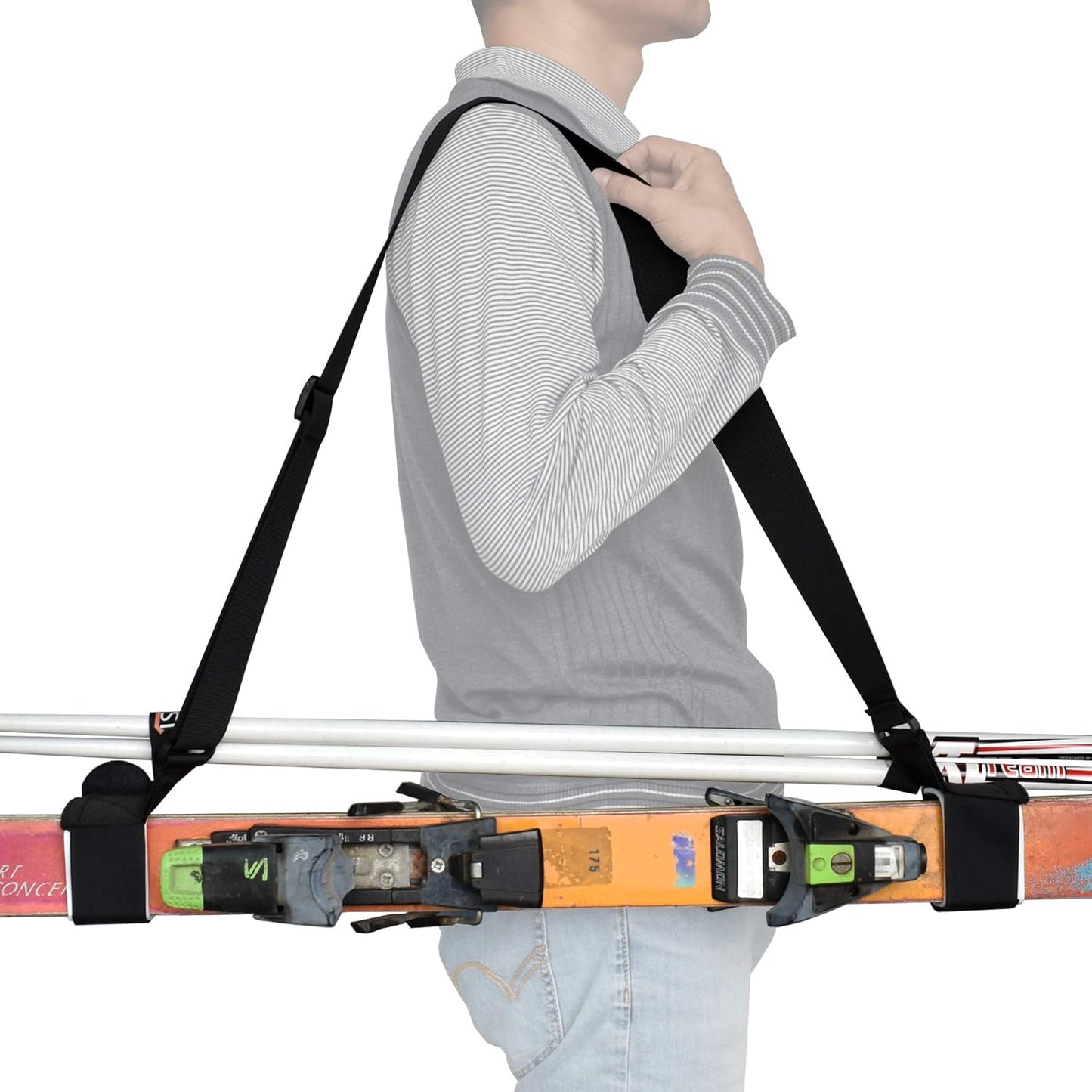 YYST Adjustable Ski Shoulder Carrier - Dual Functionality!
