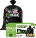 55-60 Gallon Trash Bags MegaValue Pack - Heavy Duty 150 Count