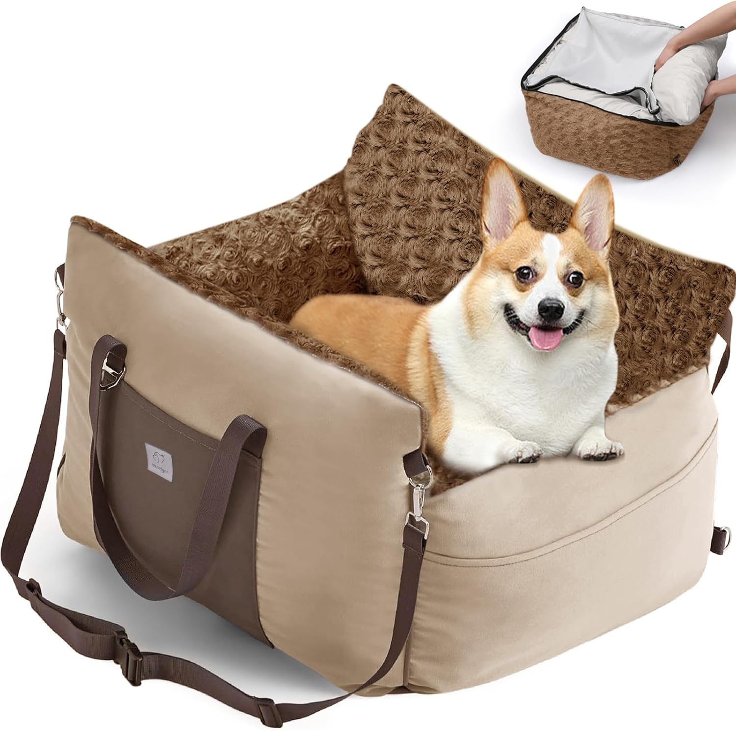 Safe Comfy Travel for Small Dogs - Portable Pet Bed