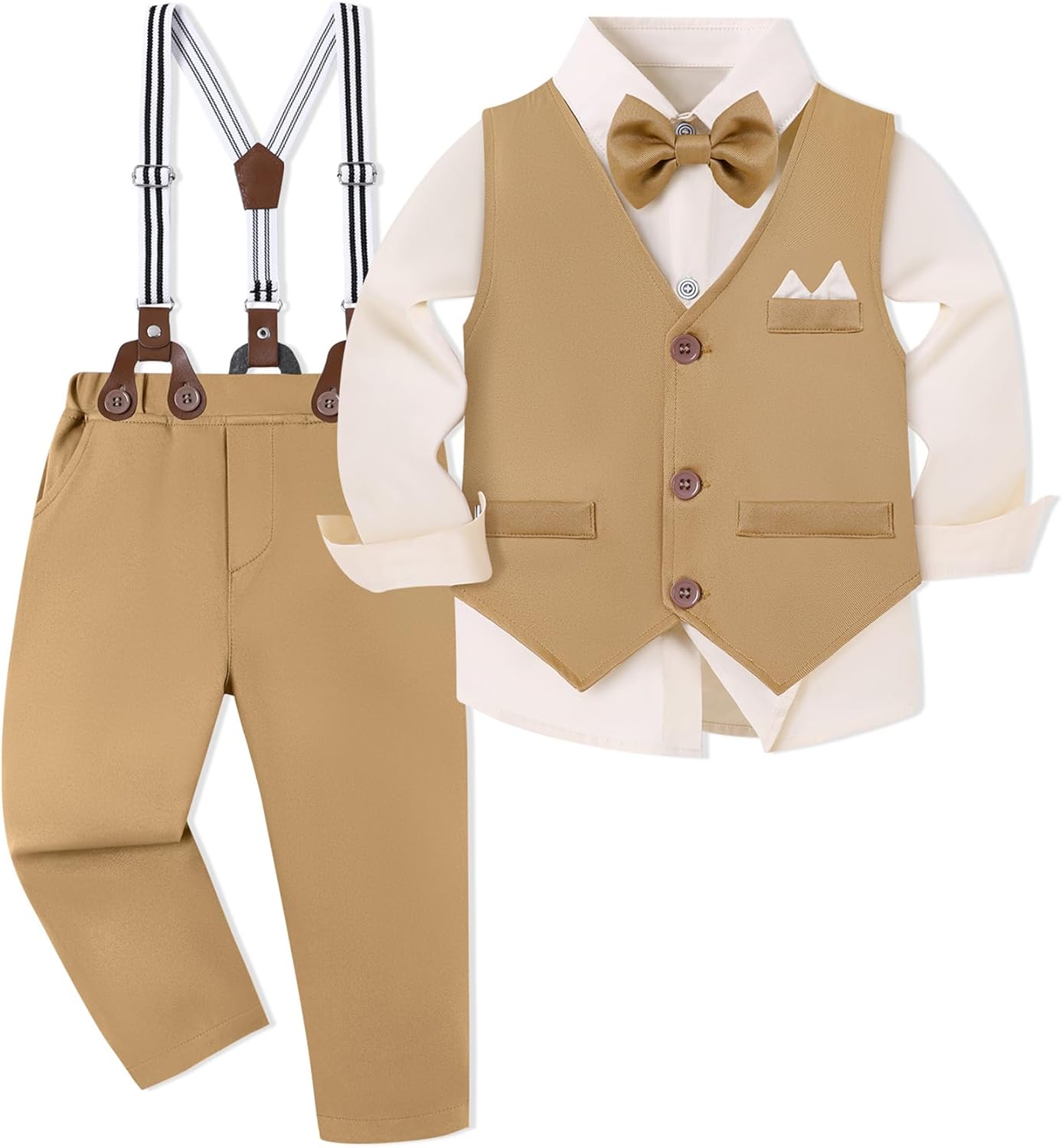 Toddler Baby Boy Clothes Suit by SOLOYEE for Formal Events