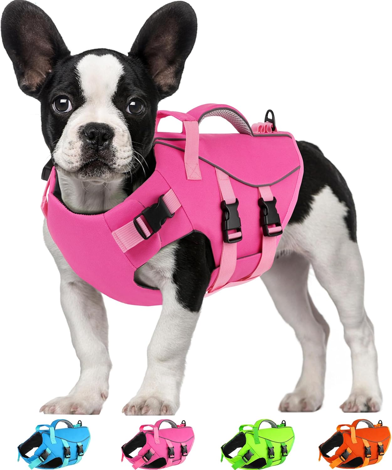 Dogcheer Dog Life Jacket with Double Rescue Handle for Safety