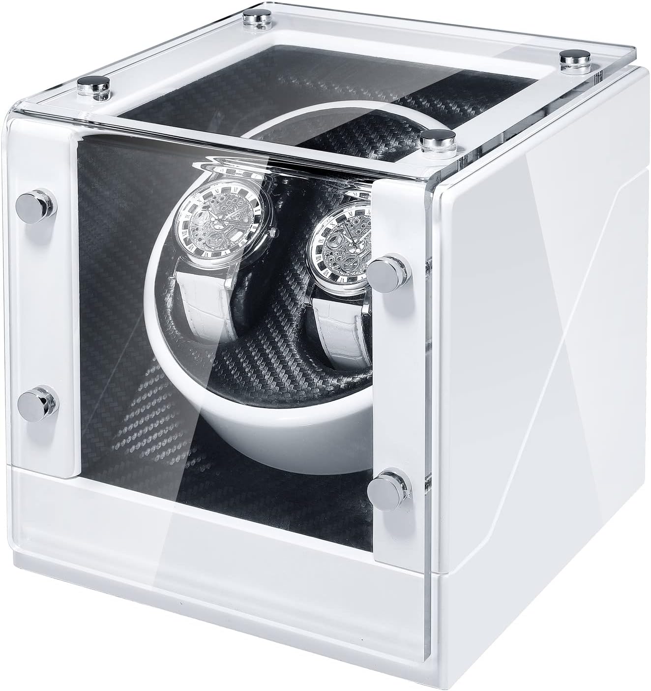Silent Japanese Motor - JQUEEN Double Watch Winder (White)