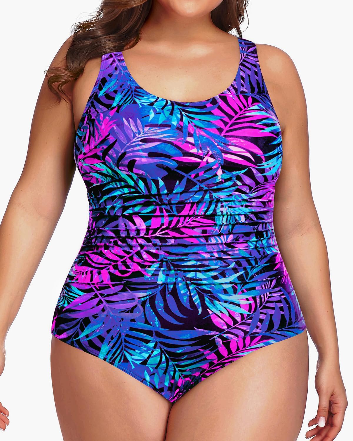 Daci Women Plus Size One Piece Swimsuit for Tummy Control