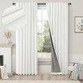 Pitalk Bedroom Blackout Curtains 63 in 2 Panel Set - Full Darkening