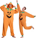 Unisex Pumpkin Onesie Pajamas - Cozy Halloween Cosplay