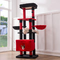 65in Heavy Duty Cat Tree Tower for Large Cats - Multi-Level Climbing