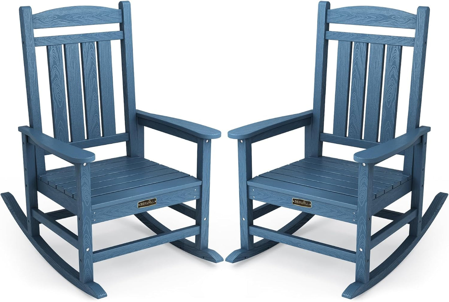 Outdoor Rocking Chair Set of 2 for All-Weather Relaxation