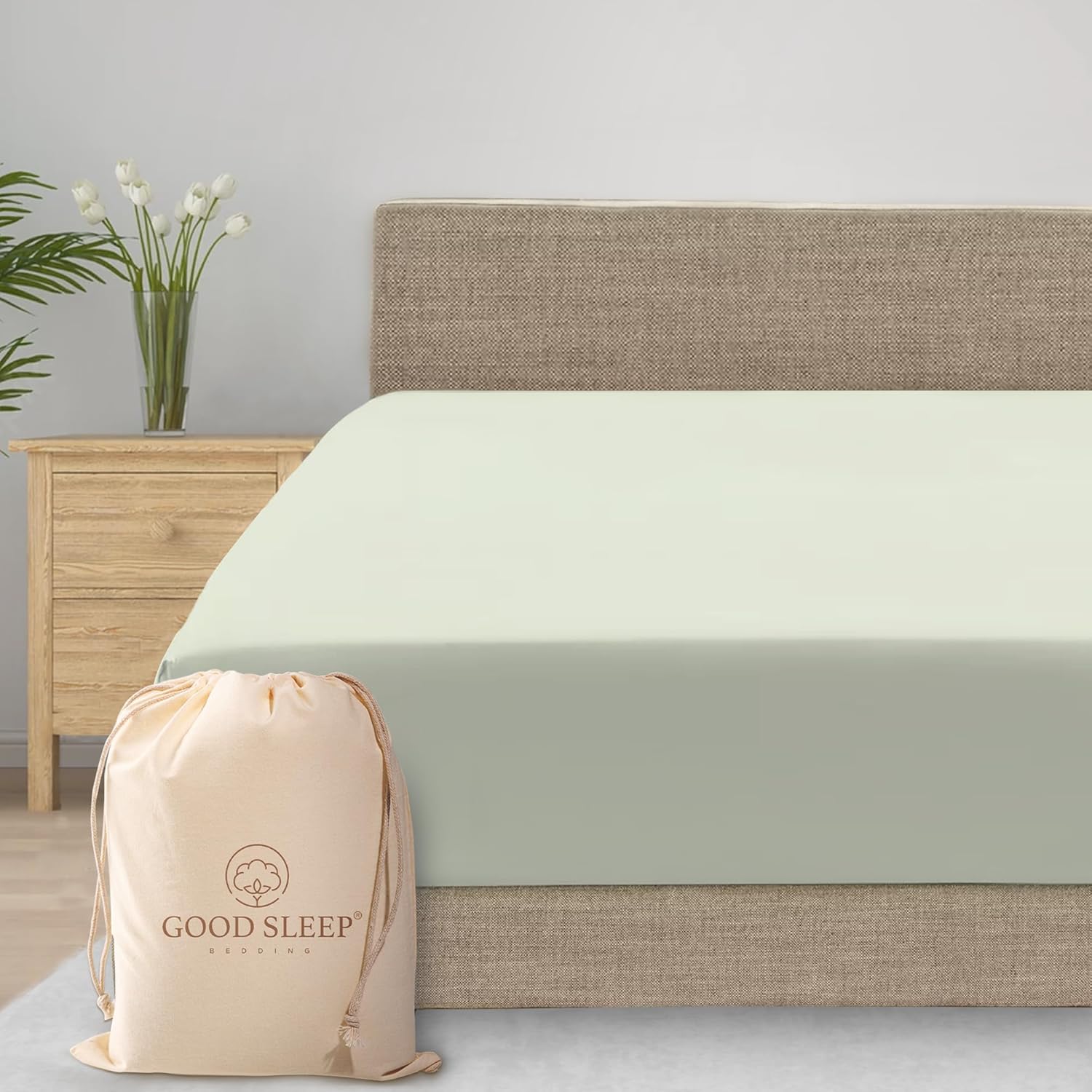 Good Sleep Bedding XL Twin Fitted Sheets - 100% Egyptian Cotton