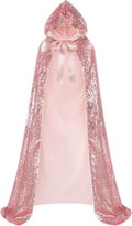 Suhine Christmas Sequins Princess Hooded Cape - Shiny Fairy Cloak
