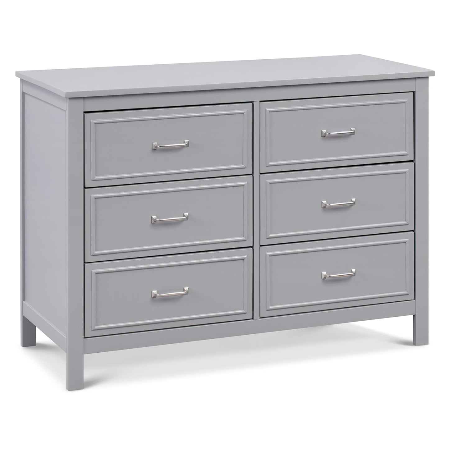 DaVinci Charlie 6-Drawer Double Dresser in Grey for Nursery
