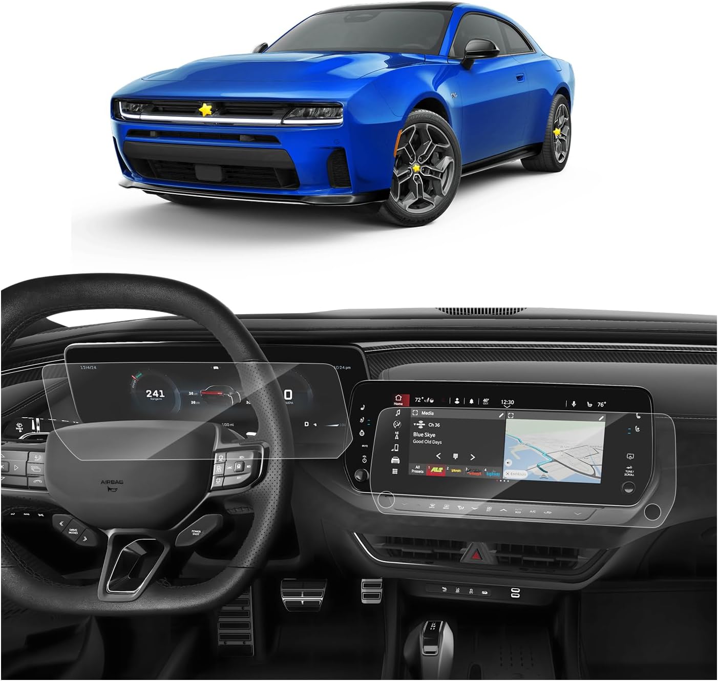 Dodge Charger Screen Protector for 2024 2025 2026 Models