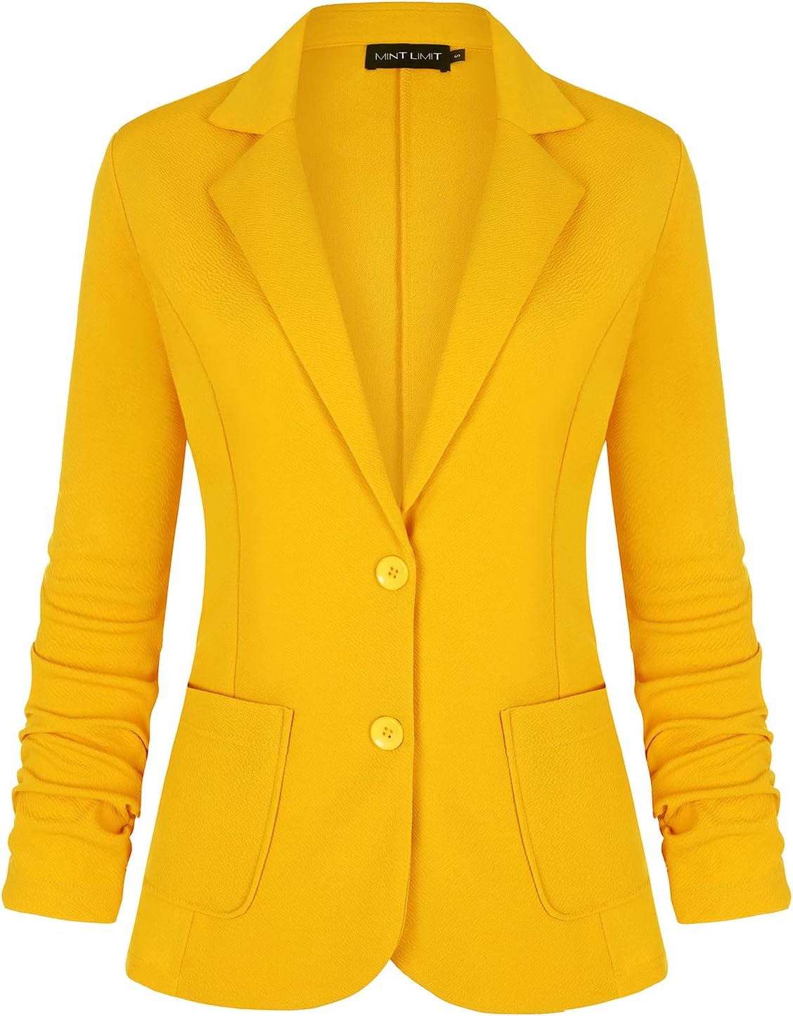 Unifizz Womens Casual Work Blazer with Pockets and Buttons