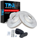 Front Performance Brake Pad & Rotor Kit - Direct Fit OE Replacement in