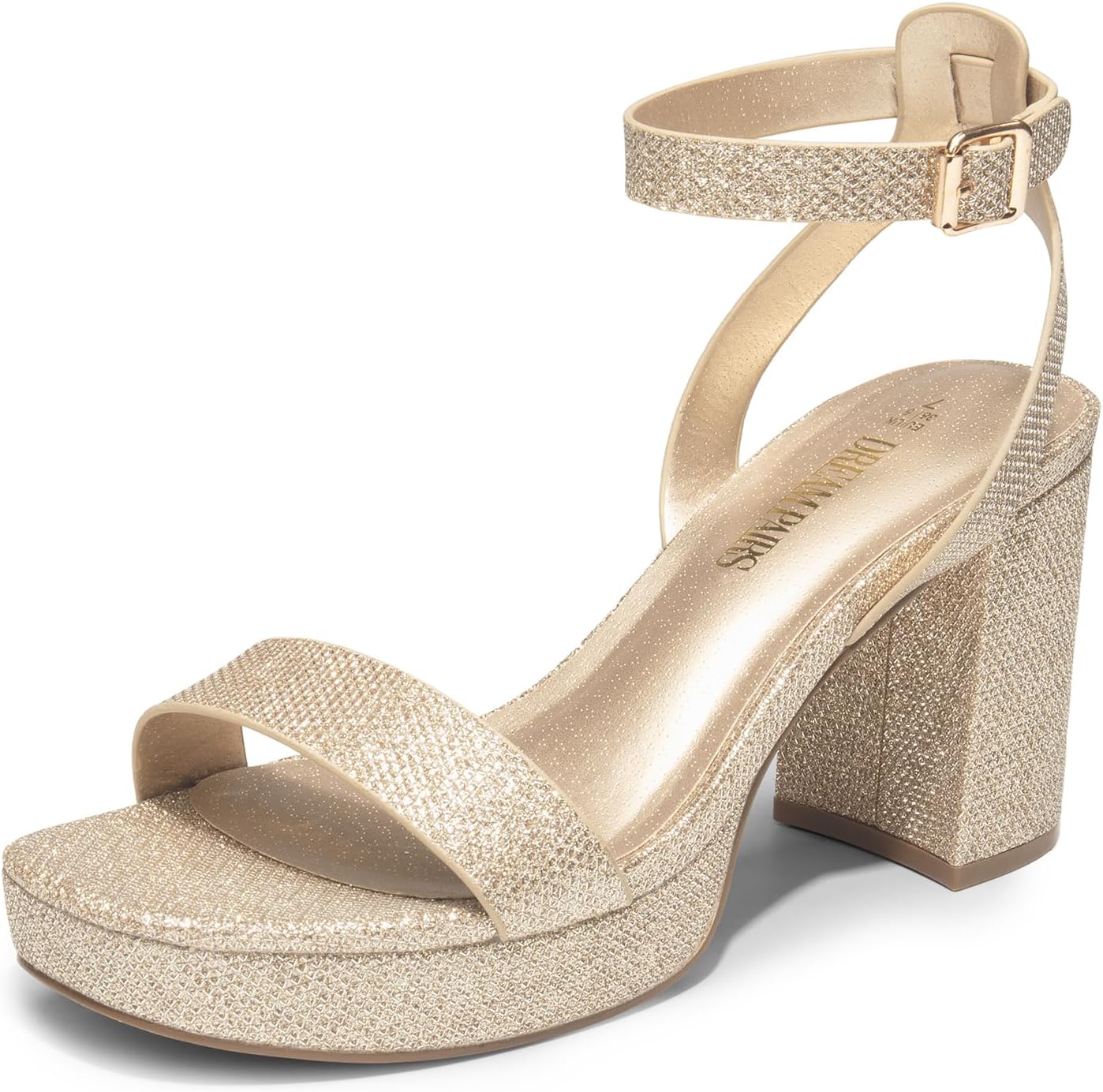 DREAM PAIRS Platform Heels for Women - Stylish Open Toe Design