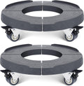 Trash Can Roller Base with Wheels - Adjustable 15-19 in Drum Dolly