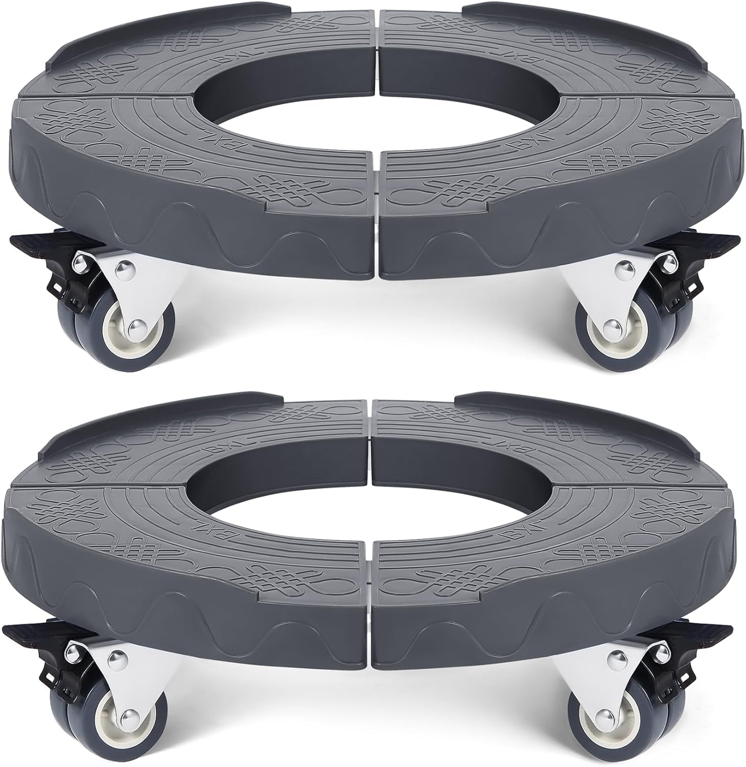 W B D WEIBIDA 2pk Trash Can Roller Base with Wheels for Easy Moving