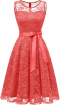 Floral Lace Dress for Women - Short Bridesmaid Dress Style
