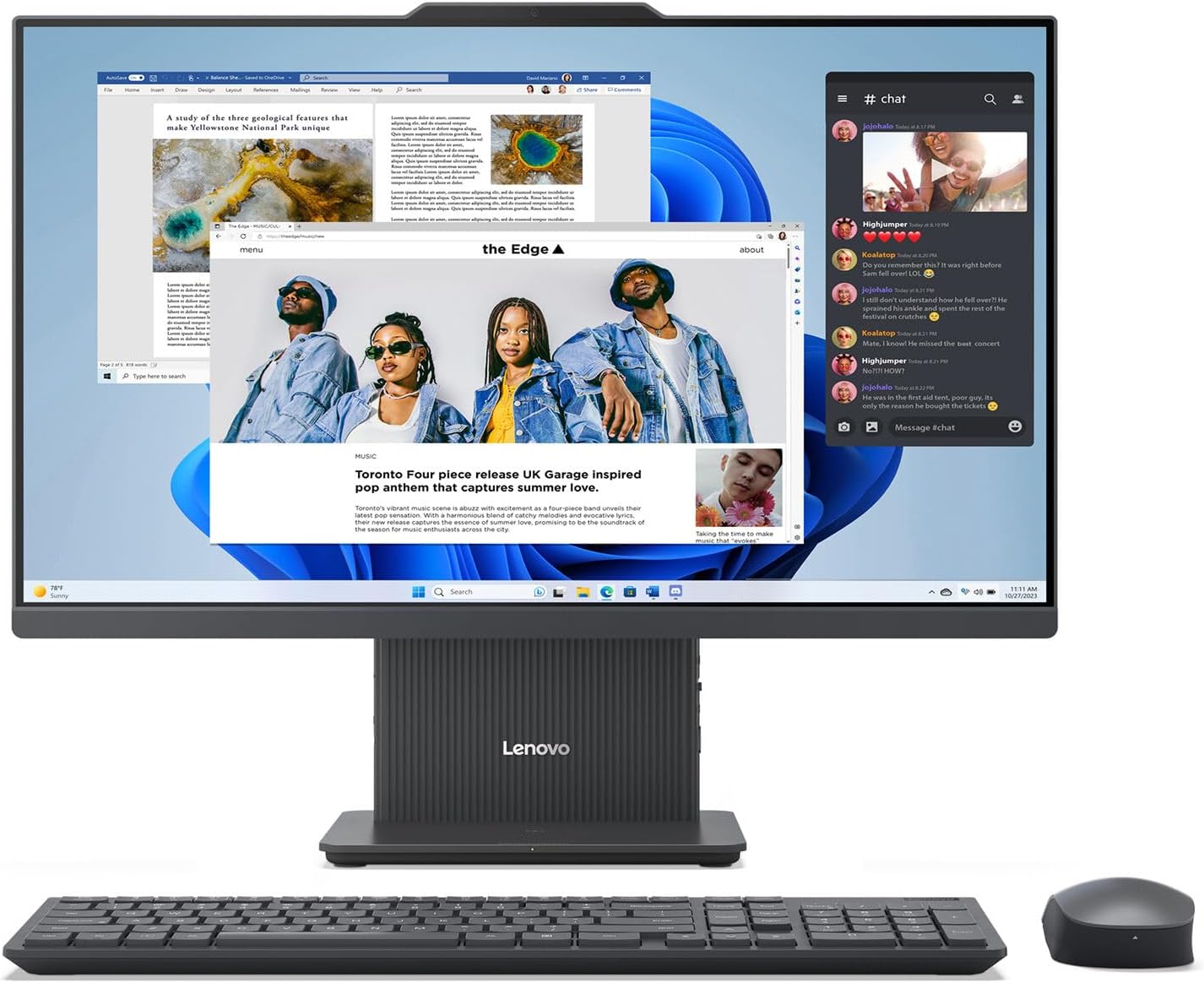 Lenovo IdeaCentre AIO I Gen 9 27in QHD Touchscreen Computer