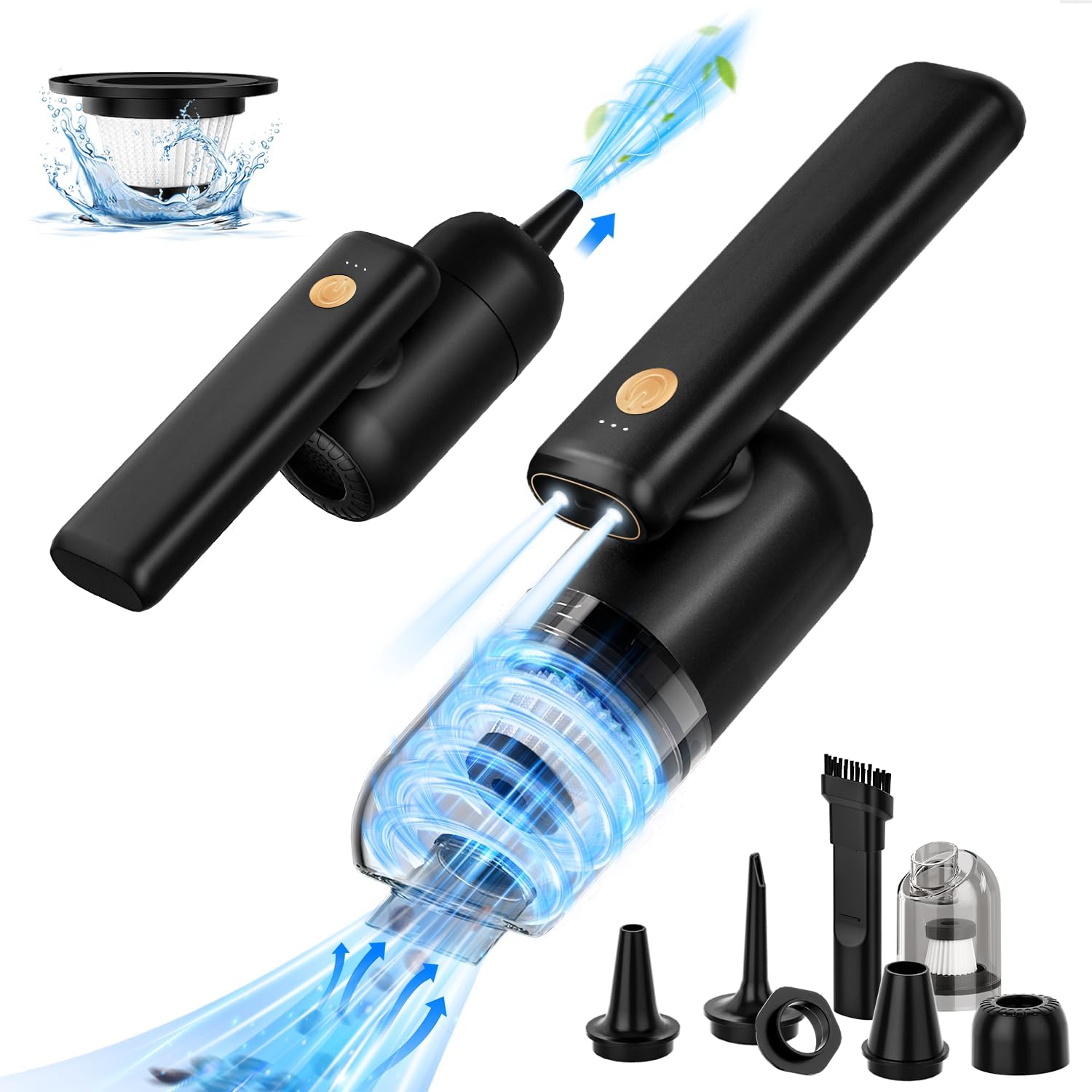 Powerful EYYA Car Vacuum Cleaner - Cordless 20000PA Suction
