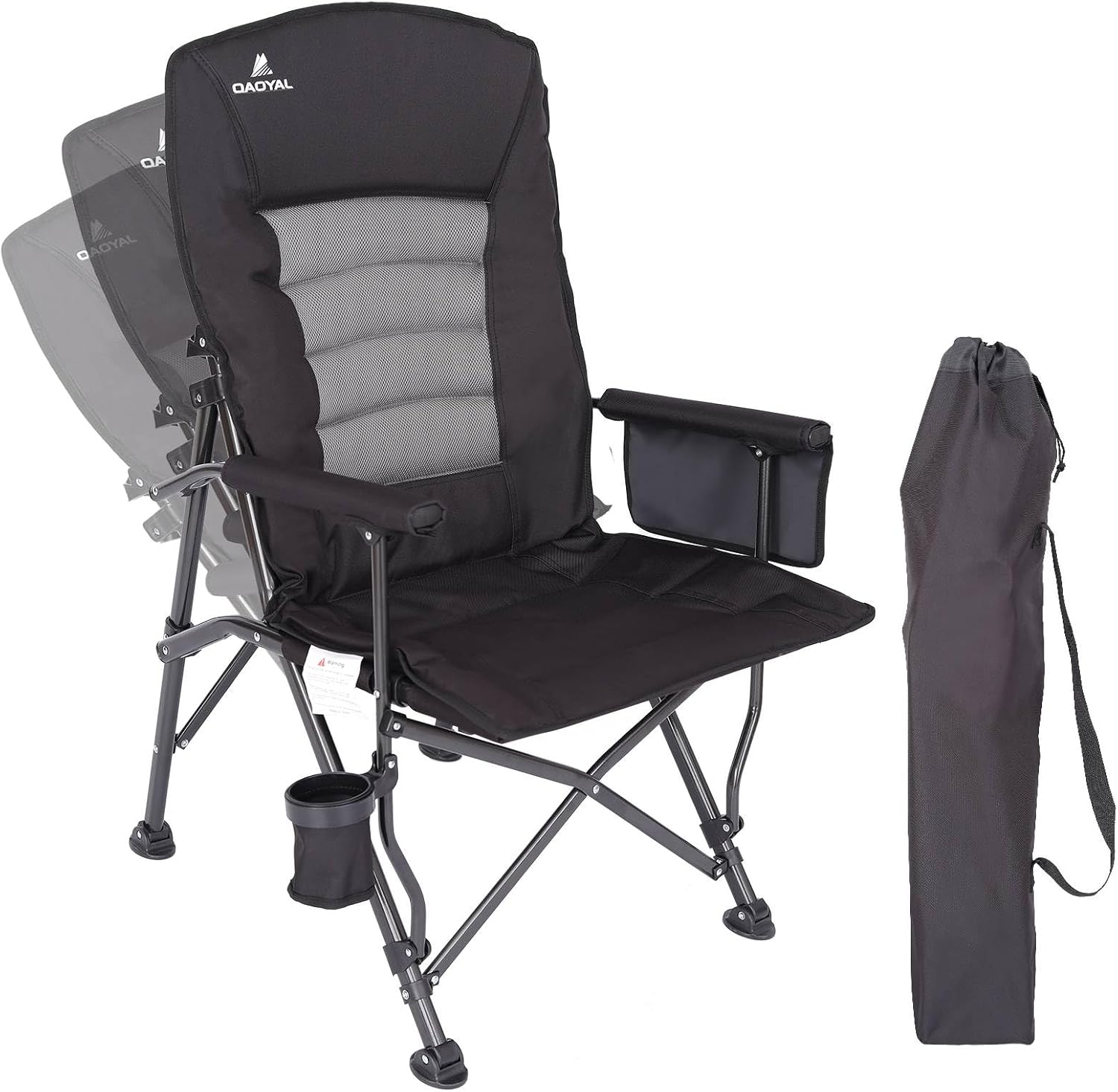 Heavy Duty Folding Camping Chair - 350lbs Support