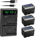 Kastar 3-Pack NP-QM71D Battery and LTD2 USB Charger - Reliable Power