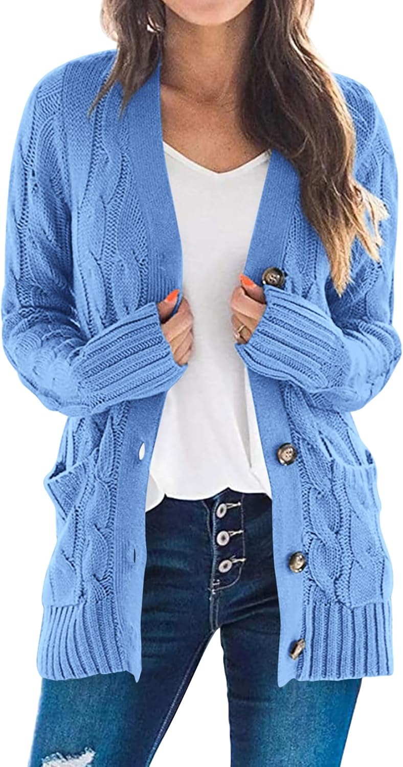 PRETTYGARDEN Women's Open Front Cardigan for Cozy Fall Style