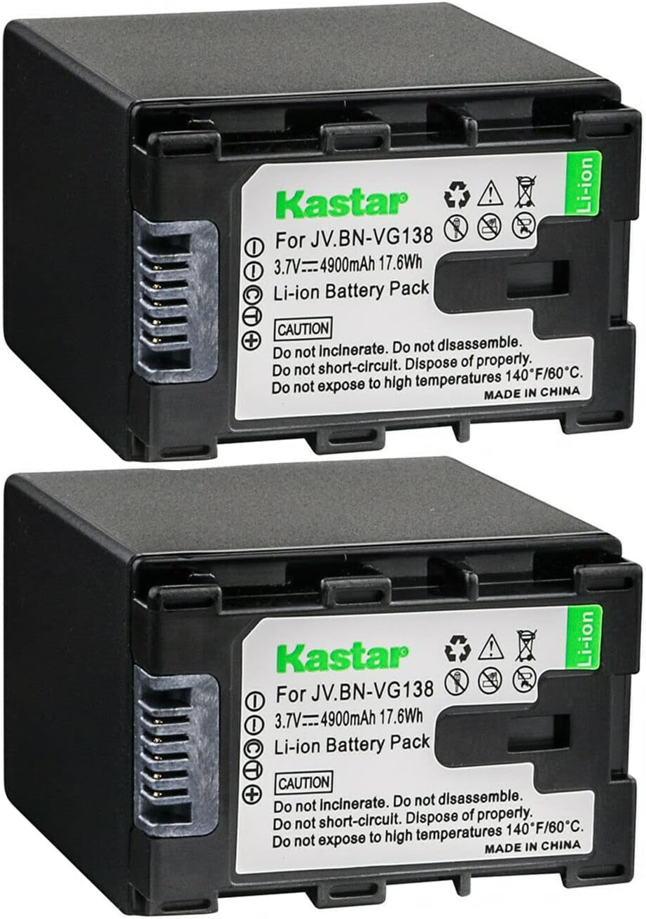 Kastar BN-VG138 Battery 2-Pack Replacement for JVC Cameras