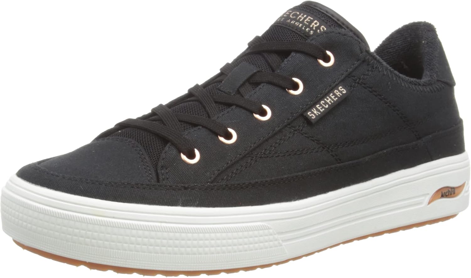 Skechers Women's James Goldcrown Arch Fit Arcade Love Sneaker