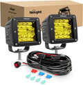 Nilight 3Inch Amber LED Pods - Upgraded Spot Flood Combo Lights
