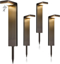 Solar Pathway Lights Outdoor 4Pack - Motion Sensor Warm/Cool White