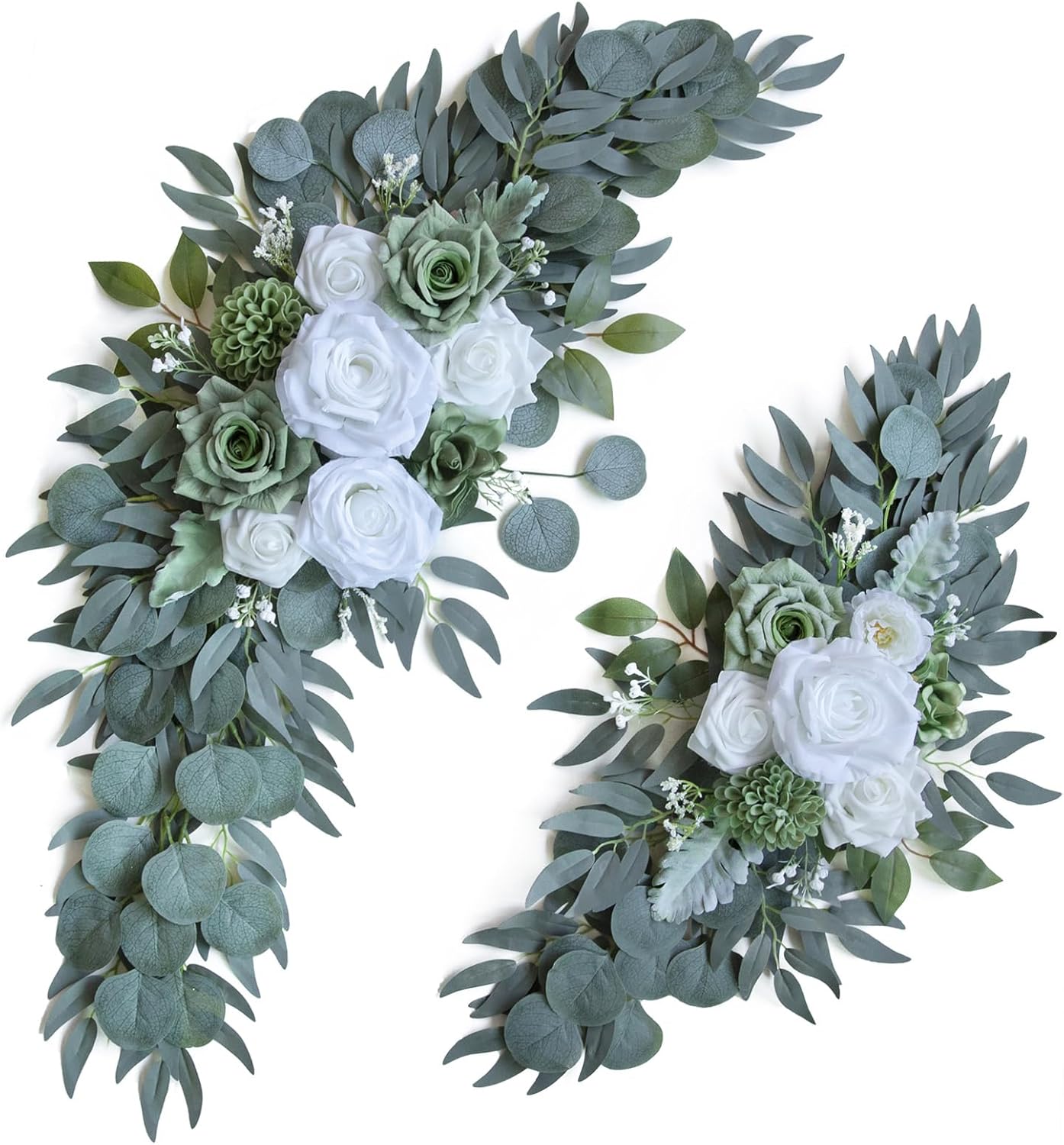 Sage Green Wedding Arch Flowers by ponatia for Beautiful Decor