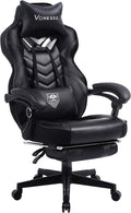 Vonesse Gaming Chair: Big & Tall, Footrest, Massage