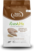 NutriSource Pure Vita Dog Food Made with Chicken and Brown Rice - 25LB