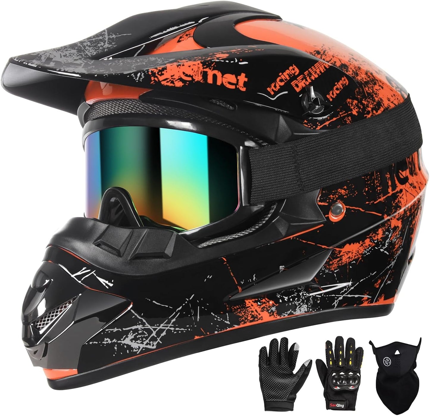SPARK Dirt Bike Helmets for Kids and Adults - Full Face Safety Gear