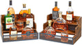 3 Step Countertop Liquor Bottle Display Shelf 2 Pack - Space-Saving