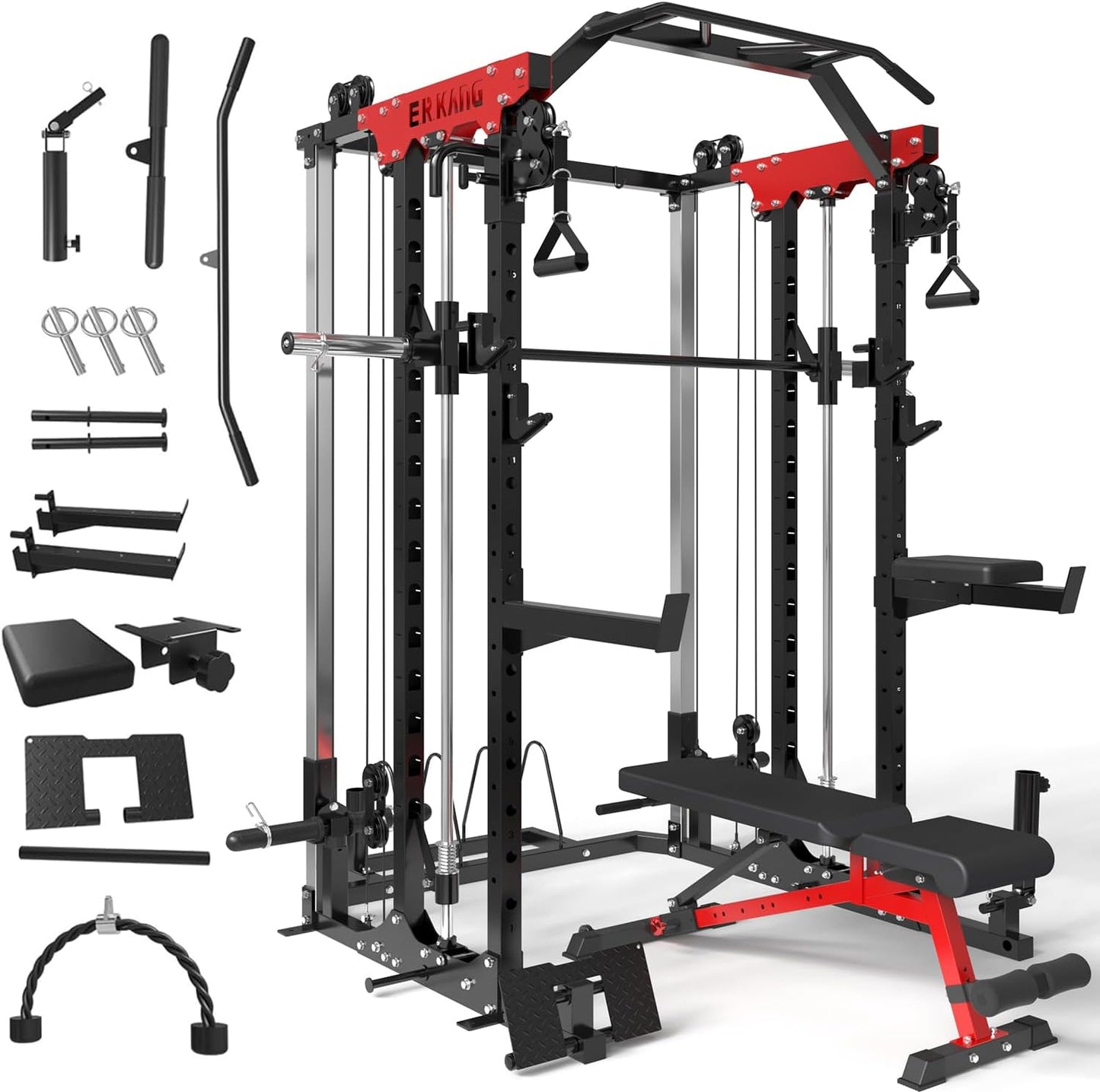 Ultimate Home Gym Power Cage with Cable