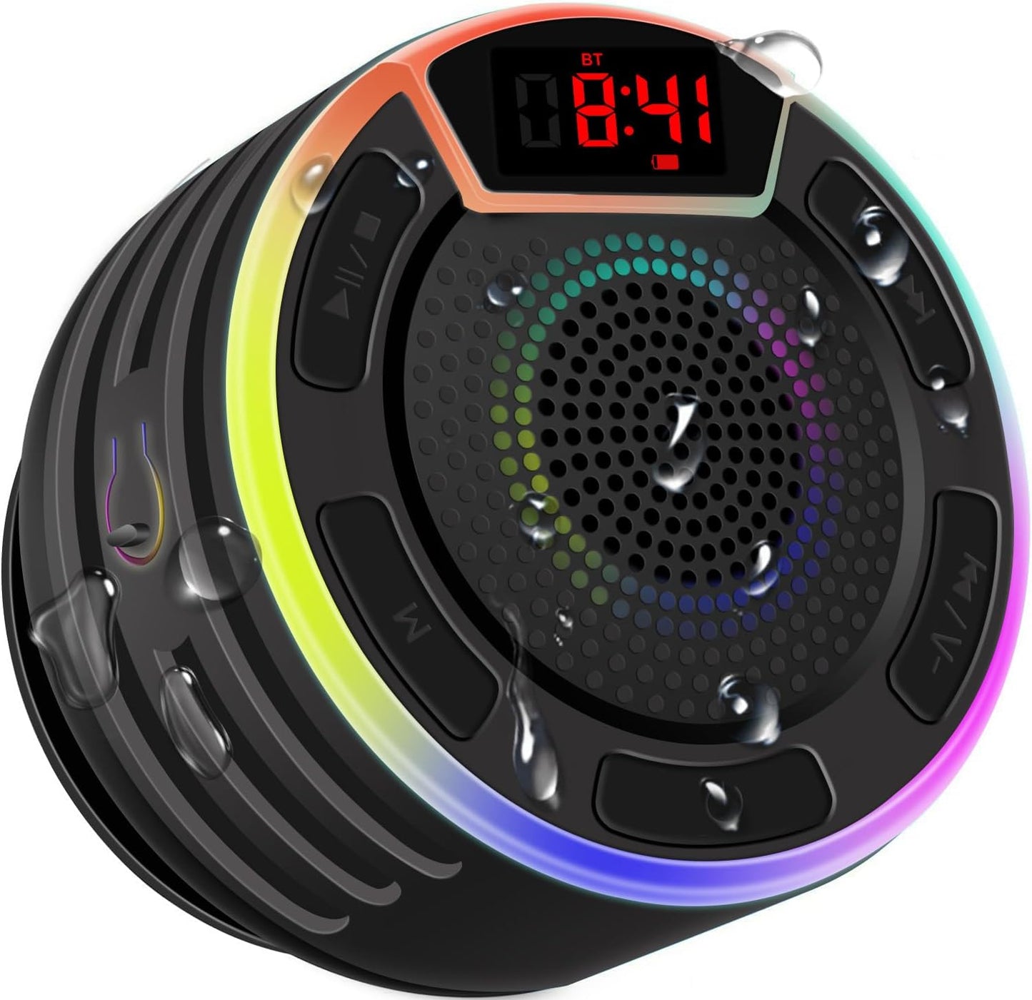 BassPal IPX7 Waterproof Bluetooth Shower Speaker