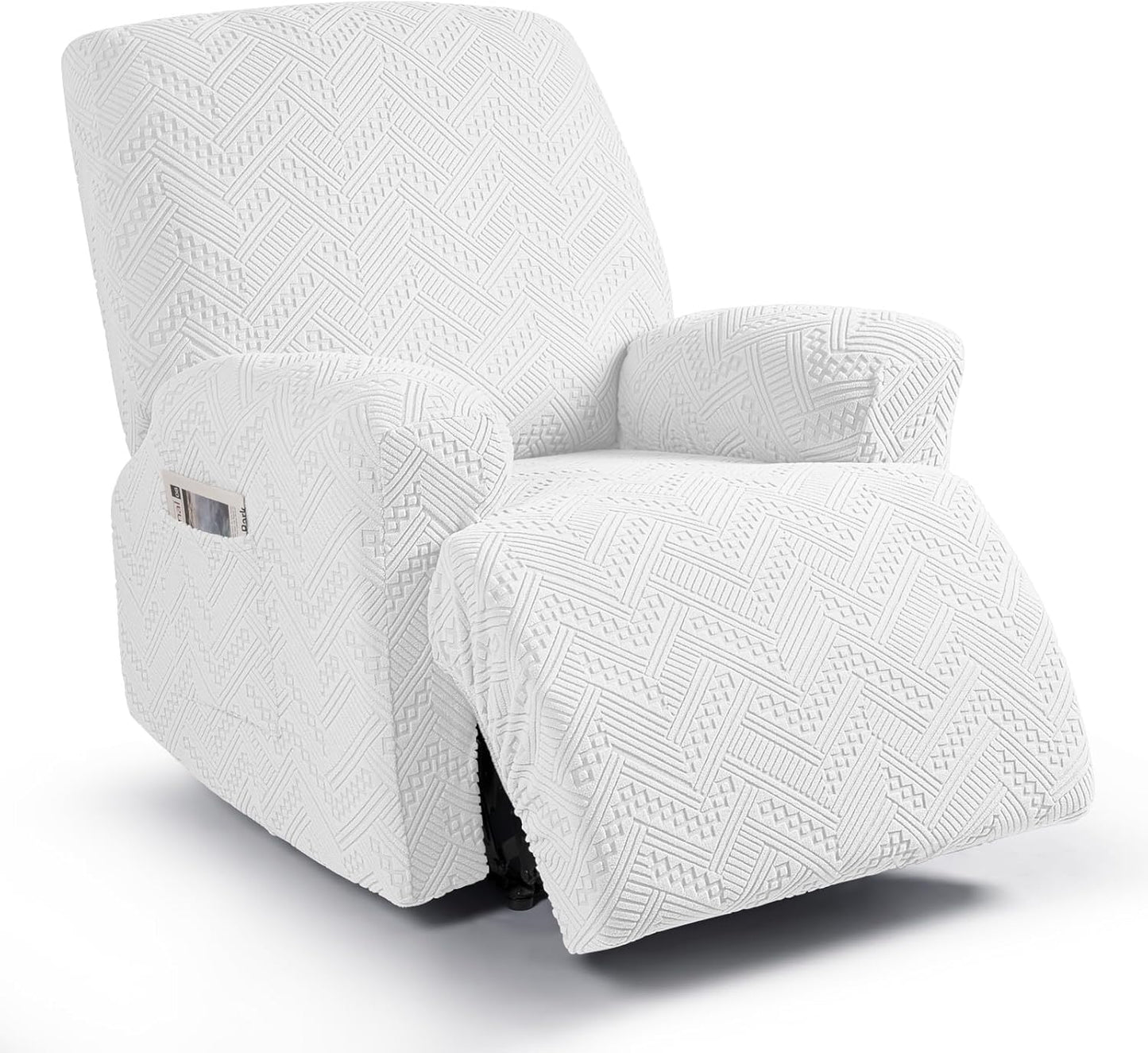 Ruaozz Recliner Sofa Covers for Reclining Chair with Pockets
