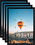 13x18 Picture Frame Set of 4 Black for Wall Hanging - Simple Wall