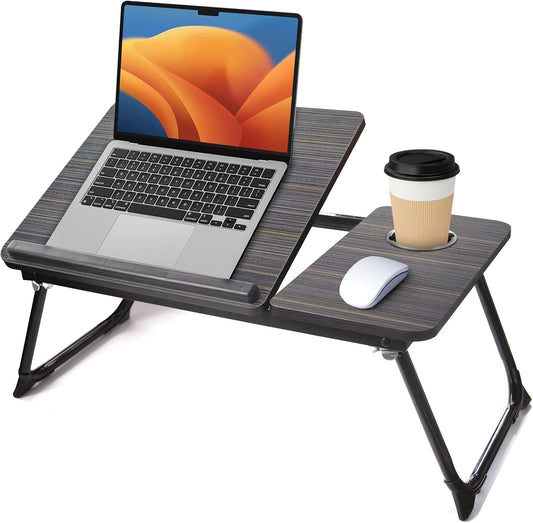 Adjustable Laptop Desk with Cup Holder - Onejiafu