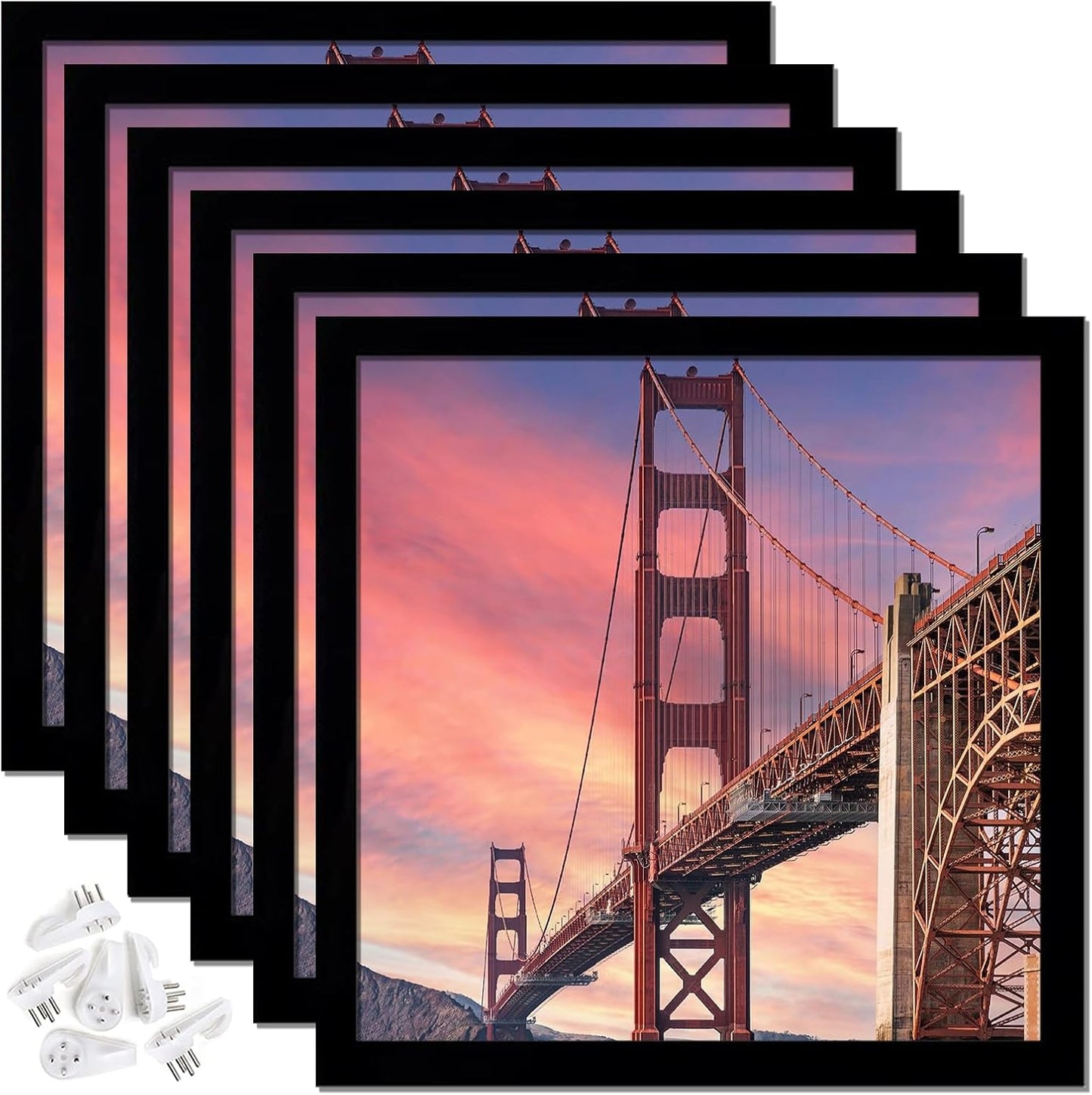 6 Sets 24x24 Picture Frame for Canvas Collage and Posters