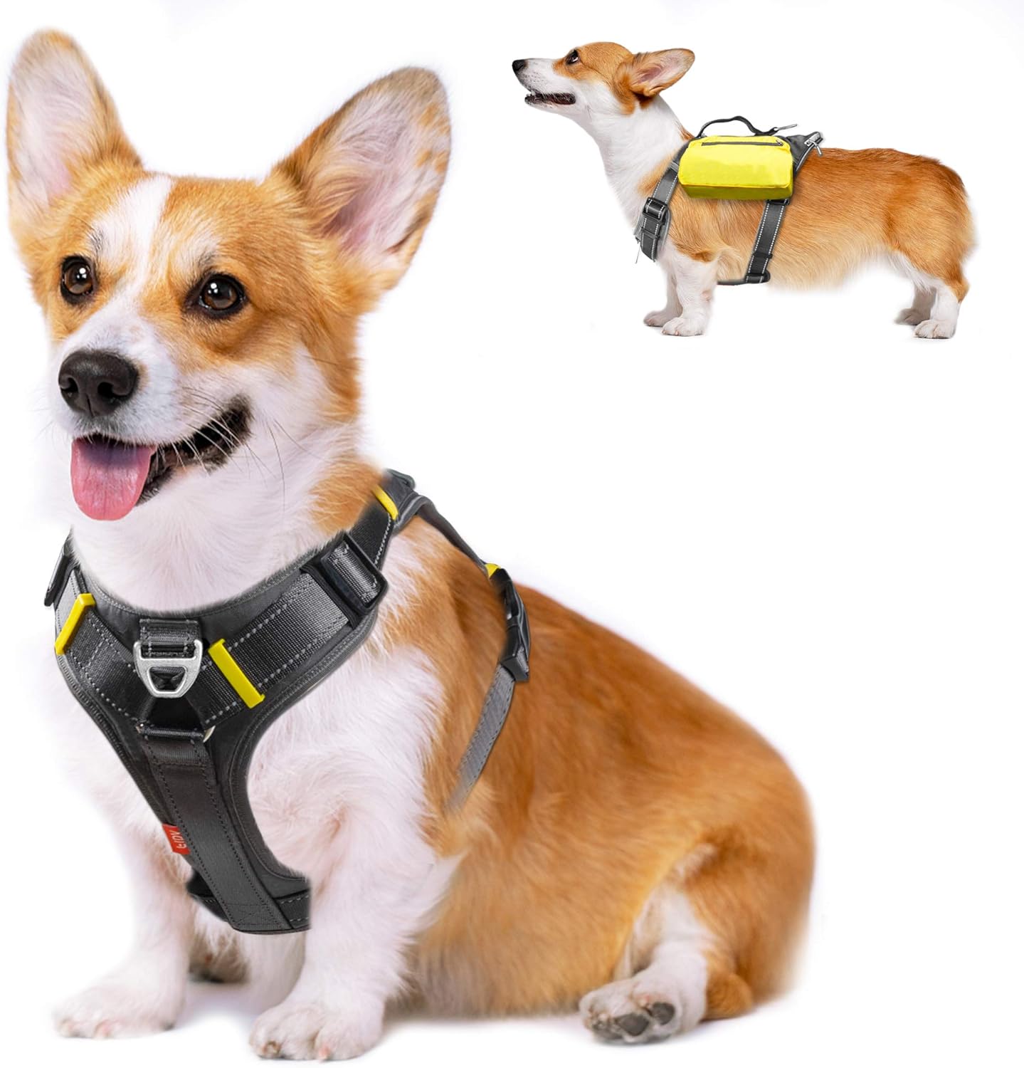 Fida Dog Harness No-Pull Vest with Saddle Bags for Small Dogs