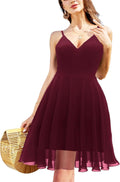 Ellames Women's Summer Spaghetti Strap V Neck Dress - Flowy Midi Fit