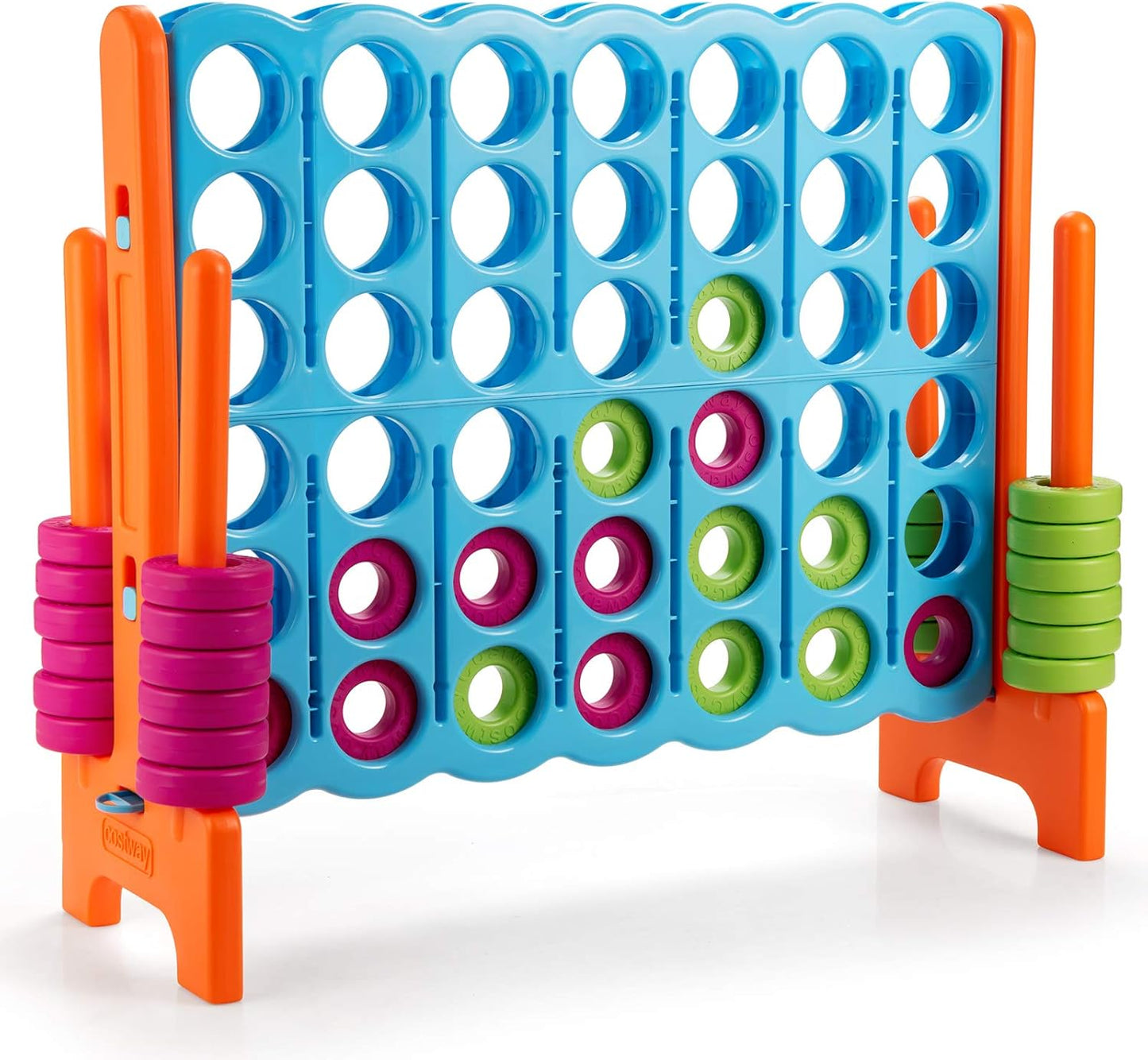 COSTWAY Jumbo 4-to-Score Giant Game Set for Fun Family Nights