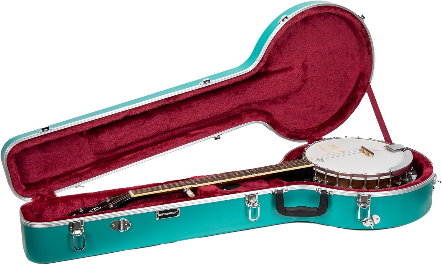 Crossrock ABS Molded Banjo Case for 5-String Resonator Styles