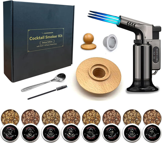 Glossy Black Cocktail Smoker Kit - Infuse Flavor!