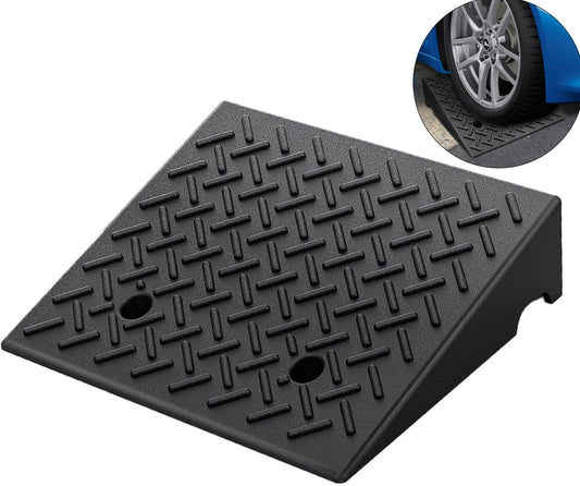 Heavy Duty Rubber Curb Ramp for Vehicles and Wheelchairs