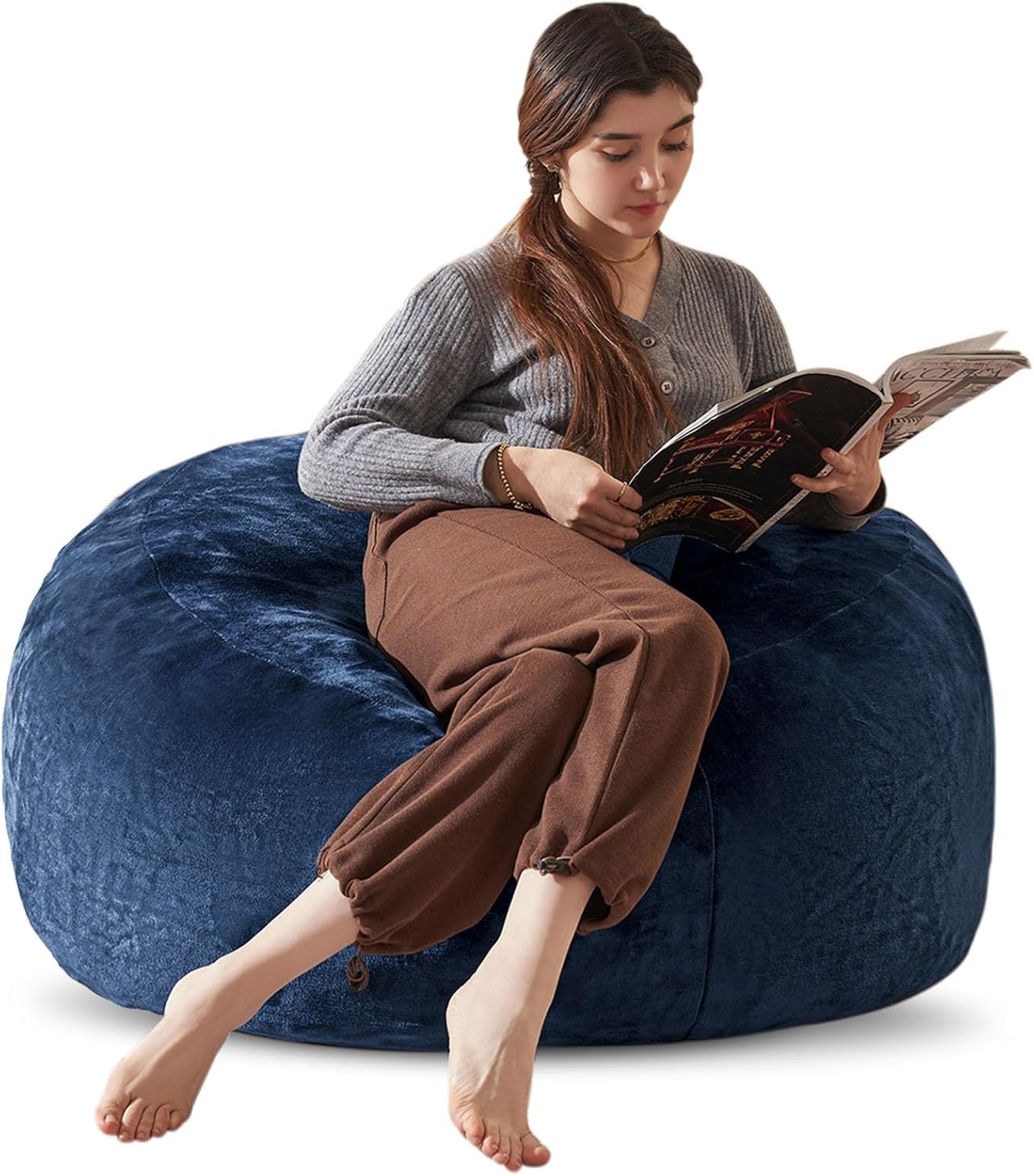 Cozy Memory Foam Bean Bag Chair - XL Comfort