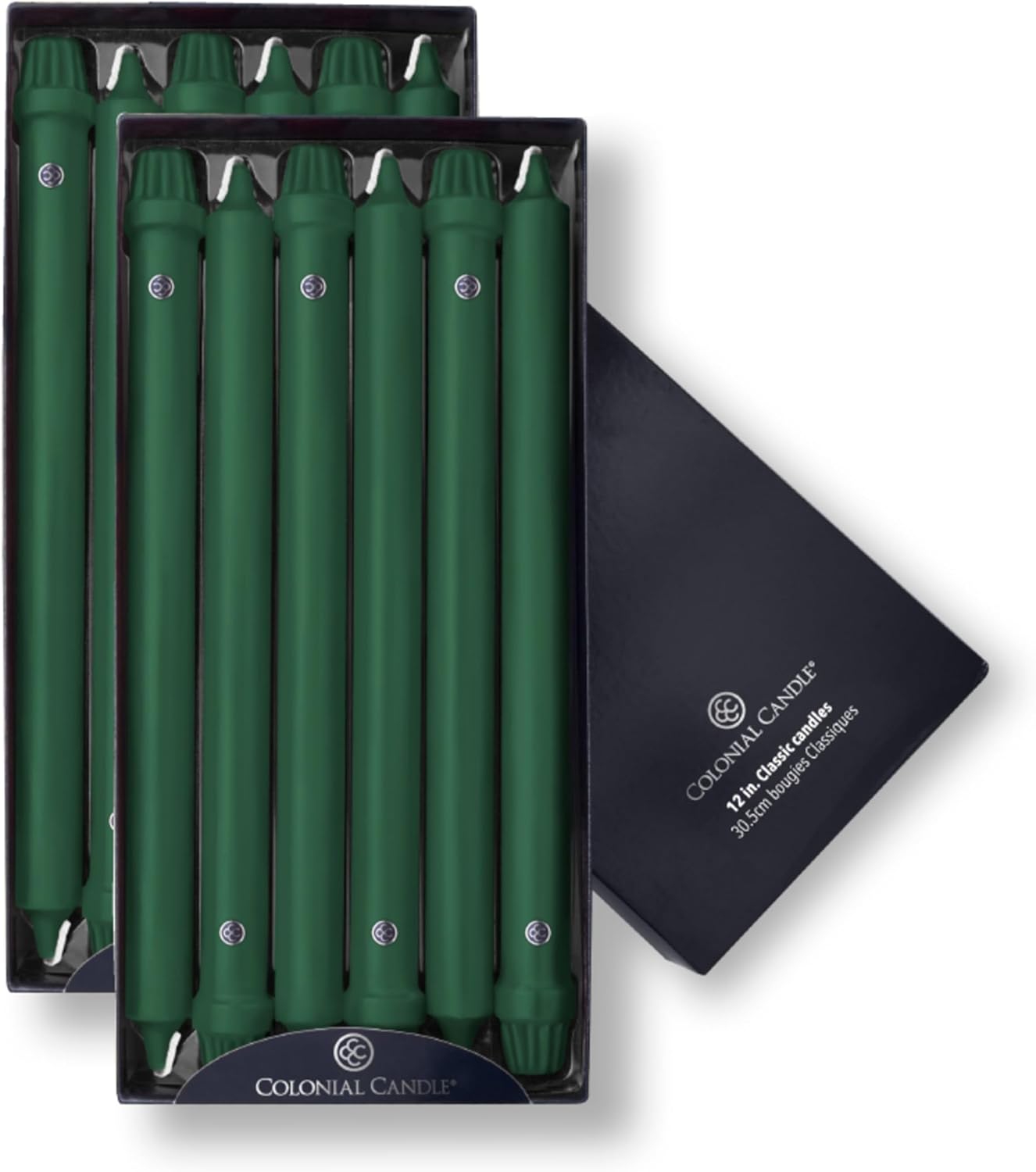 Elegant Evergreen Unscented Taper Candles for Any Occasion